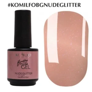 Żel Komilfo Bottle Gel Nude Glitter 15 ml