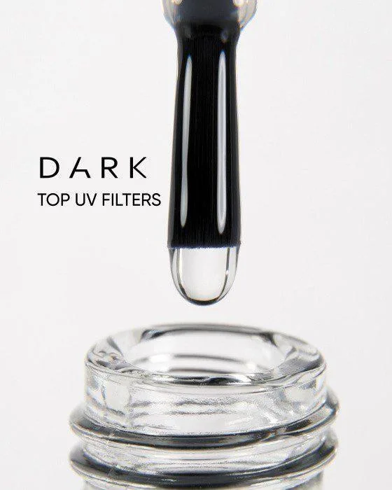 Top DARK NO WIPE UV, 15ml 1 Top DARK Top hybrydowy DARK 30 ml