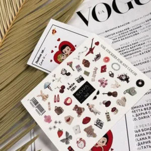 Naklejki Wodne do paznokci SOVADECOR 063