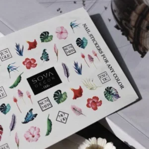 Naklejki Wodne do paznokci SOVADECOR 086