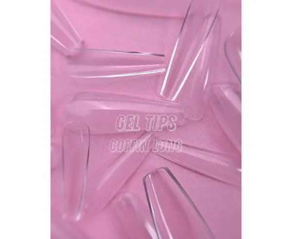 Tipsy na przedłużania żelowe Luna Coffin Long 500 szt. 2 Tipsy na przedłużania żelowe Luna Coffin Long 500 szt. - obrazek 2