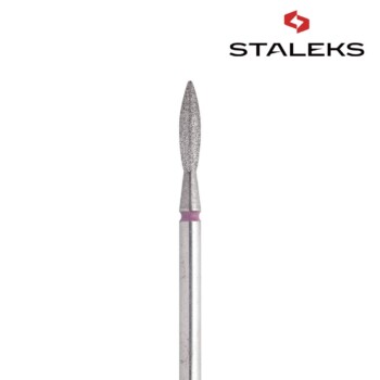 Frez diamentowy Staleks FA10R023/10K płomyk 2,3mm czerwony