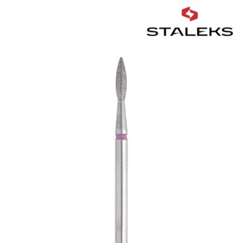 Frez diamentowy STALEKS FA11R021/8 płomyk ostry 2,1mm