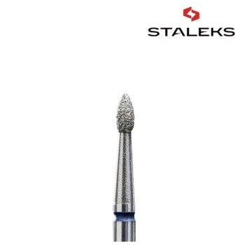 Frez diamentowy Staleks FA60B018/4K oliwka ostra 1,8mm