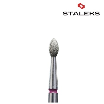 Frez diamentowy Staleks FA60R025/4.5K oliwka ostra 2,5mm