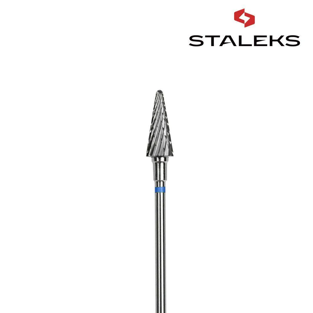 Frez Staleks stożek niebieski FT71B060/14 6mm/14 – choinka 2 Frez Staleks choinka FT71B060/14 – 6 mm / 14 mm - stożek niebieski