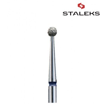 Frez diamentowy Staleks FA01B025K kulka 2,5mm niebieska