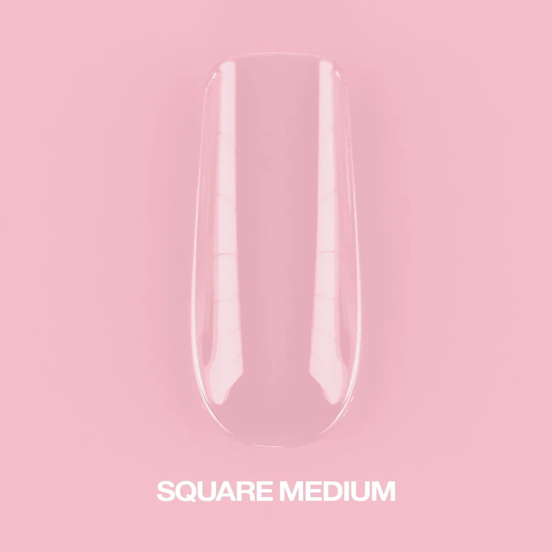 Tipsy żelowe Luna Square Medium 500 szt. 1 Tipsy żelowe Luna Square Medium 500 szt.