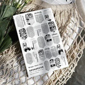 Naklejki żelowe na paznokcie SOVADECOR 006