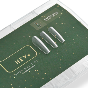 HEYLOVE Coffin Long 500 szt – tipsy żelowe do przedłużania paznokci