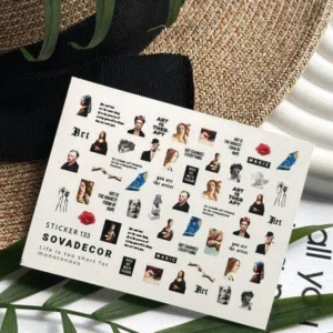 Naklejki Wodne do paznokci SOVADECOR 133