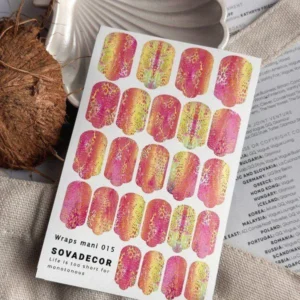 Naklejki żelowe na paznokcie SOVADECOR 015