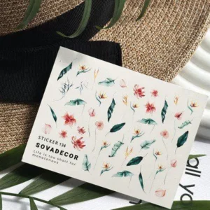 Naklejki Wodne do paznokci SOVADECOR 134