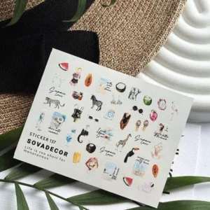 Naklejki Wodne do paznokci SOVADECOR 137