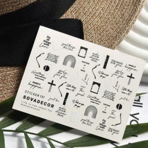 Naklejki Wodne do paznokci SOVADECOR 131