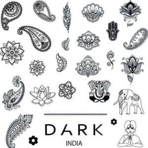 Blaszka do stempli DARK INDIA