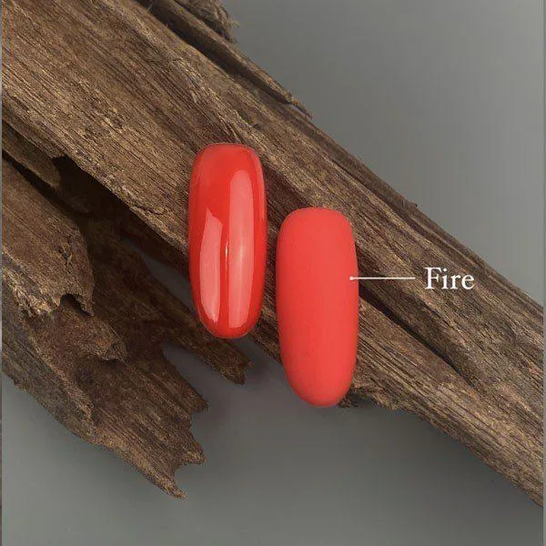 HEYLOVE TINT BASE FIRE, 15ml - czerwona baza do paznokci - obrazek 3