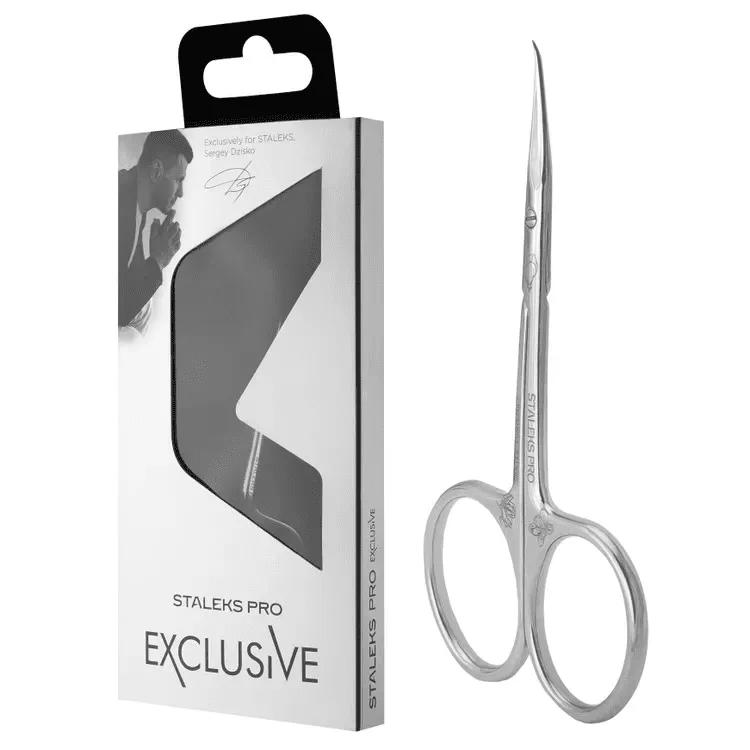 STALEKS EXCLUSIVE SX-21/2 Magnolia – nożyczki do skórek z haczykiem 1 Nożyczki do manicure