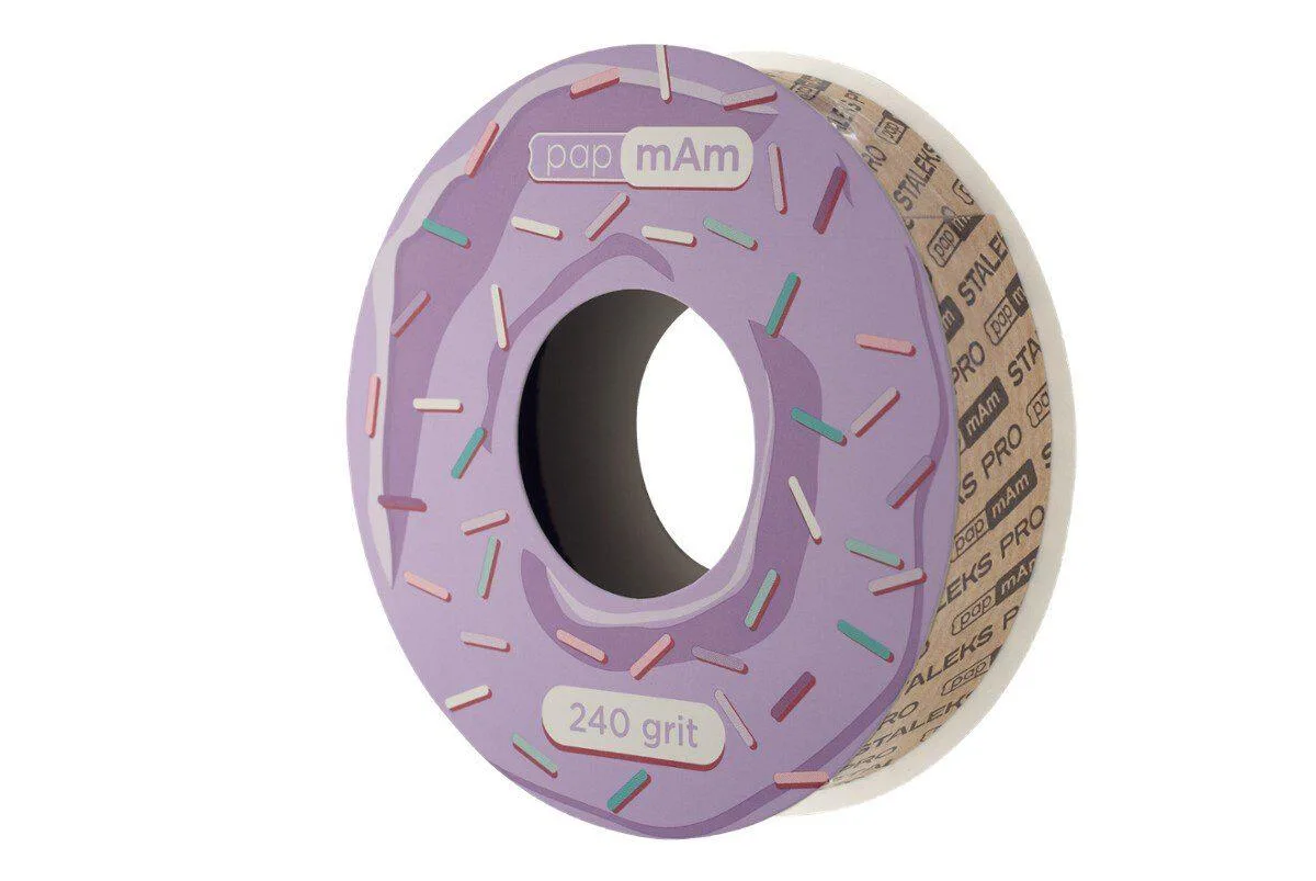 Wymienna rolka z taśmą ścierną Staleks 240 grit 1 Wymienna rolka z taśmą ścierną Staleks 240 grit PapMam ATSC-240