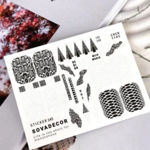 Naklejki Wodne do paznokci SOVADECOR 145