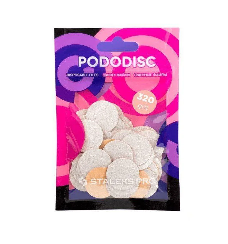 Nakładki STALEKS M PDF-20-320 (50 szt), białe 1 Zestaw wymiennych nakładek do pododisc PDF-20-320