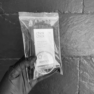 Tipsy na kółku NAILSOFTHEDAY CHICK CHICK czarne, 50 szt