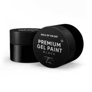 NAILSOFTHEDAY Gel paint Black Wipe, 5 ml