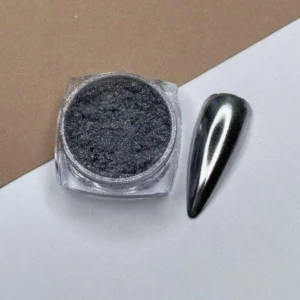 Pyłek do paznokci Dark 01 metaliczny SREBRO, 0.5g