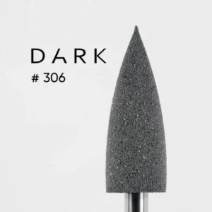 Frez do polerowania skórek Dark 306 mały szary
