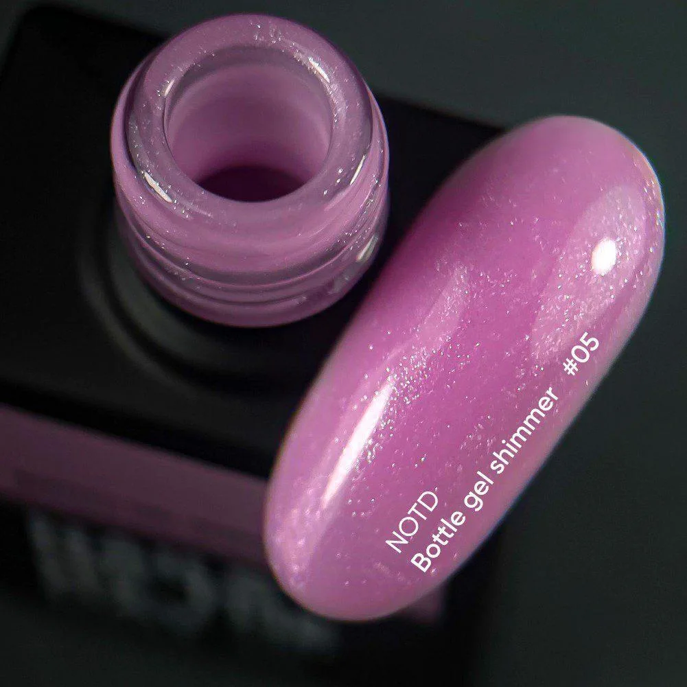 NAILSOFTHEDAY Bottle gel shimmer 05, 10 ml - obrazek 2