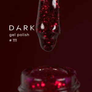 Dark Gel Polish 111 – Lakier hybrydowy brokatowy 6 ml