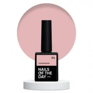 NAILSOFTHEDAY Cover base nude 04 - mleczno-beżowa, 10 ml