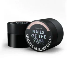 Beżowy żel budujący z drobinkami