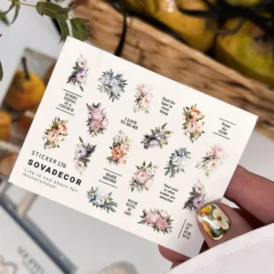 Naklejki Wodne do paznokci SOVADECOR 176