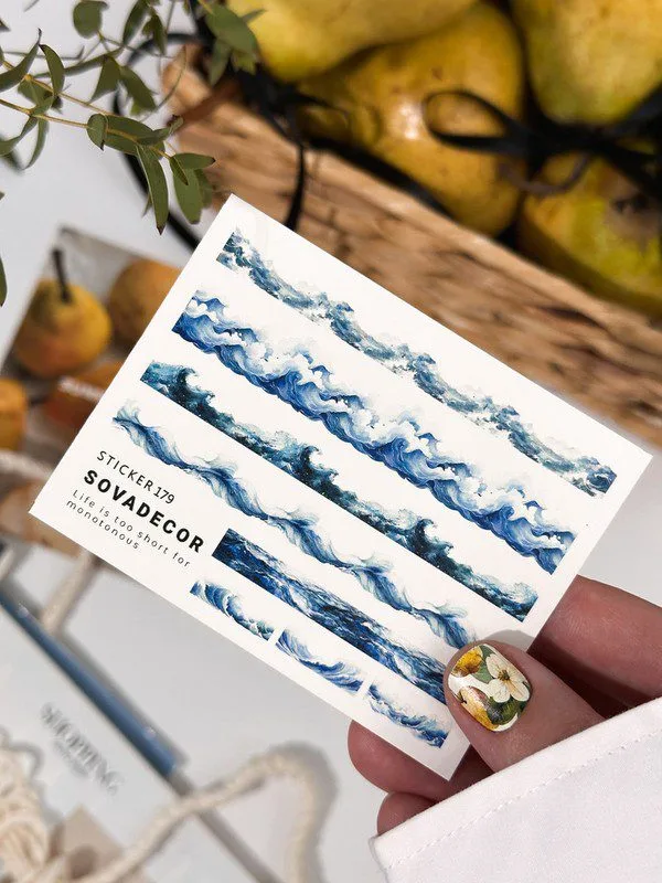 Naklejki Wodne do paznokci SOVADECOR 179 1 Naklejki Wodne do paznokci