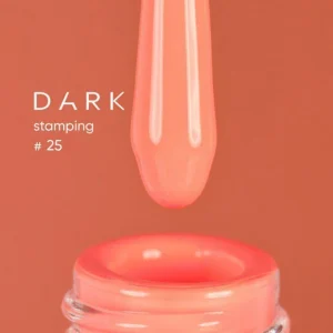 DARK Stamping Polish 25 10 ml – neonowy brzoskwiniowy lakier do stemplowania