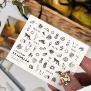 Naklejki Wodne do paznokci SOVADECOR 184