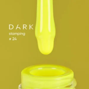 DARK Stamping Polish 24 10 ml – neonowy żółty lakier do stemplowania