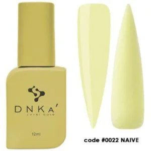 DNKa Cover Base Naive 0022, 12 ml - jasnożółta baza kamuflująca