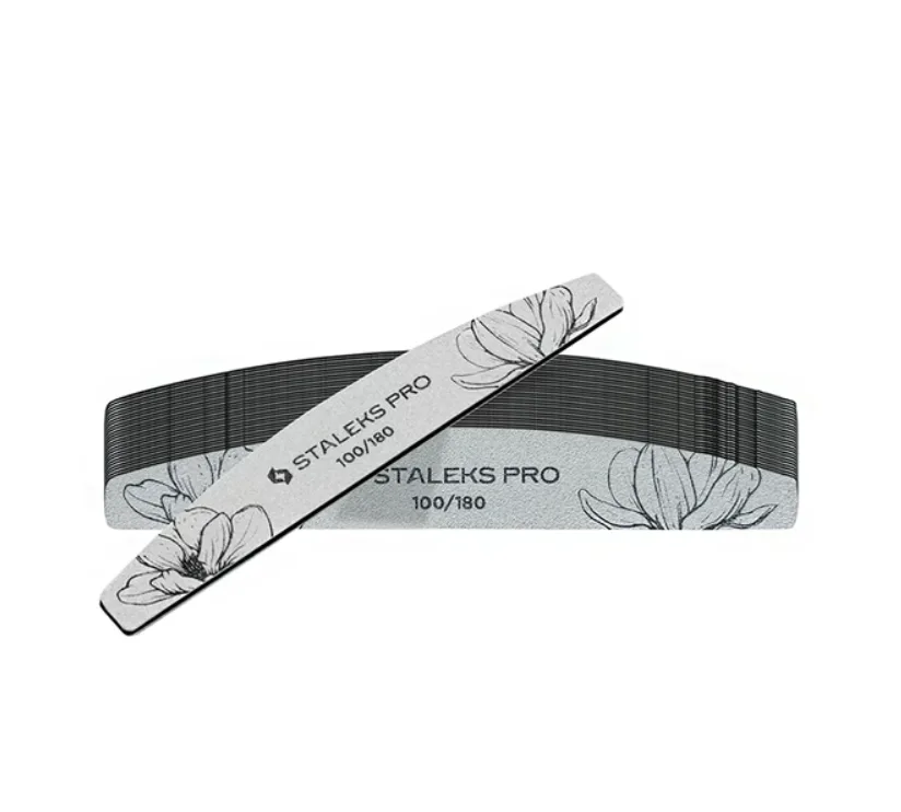 Pilniki Staleks NFE-40-100/180 PÓŁKSIĘŻYC, 25 szt. 1 Pilnik do paznokci Staleks NFE-40