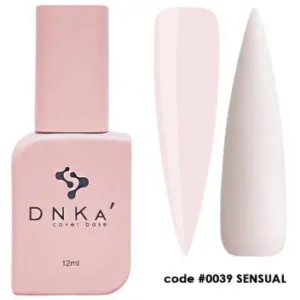 DNKa Cover Base 0039 Sensual, 12 ml - mleczno-różowa baza