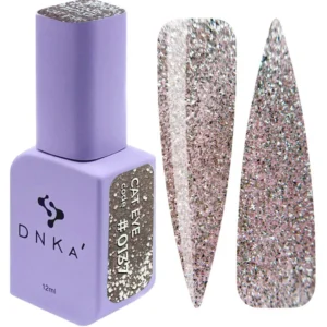 DNKa Cat Eye Gel Polish #0137 12 ml – Srebrno-różowy brokat lakier kocie oko