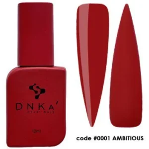 DNKa Cover Base 0001 Ambitious, 12 ml - nasycony, szkarłatny kolor