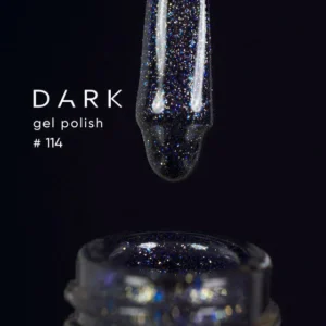 Dark Gel Polish 114 – Lakier hybrydowy brokatowy 10 ml