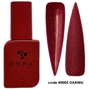 DNKa Cover Base 0005 Daring, 12 ml - bordowa baza z brokatem