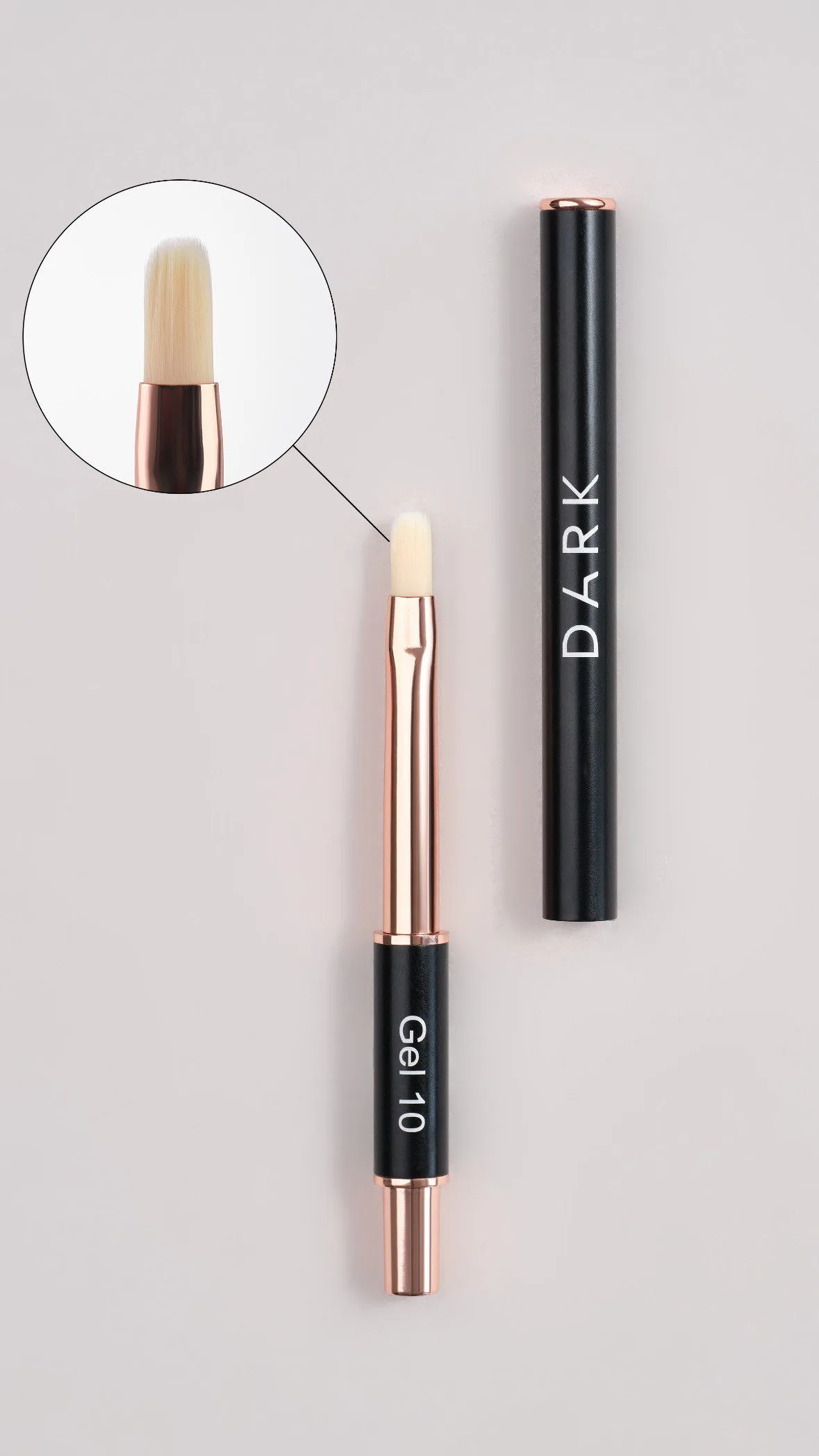 Dark brush set (5 szt.) zestaw pędzli do manicure 5 Dark brush set (5 szt.) zestaw pędzli do manicure - obrazek 5