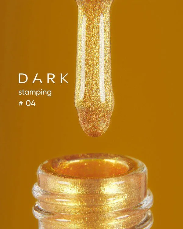 DARK Stamping Polish 04 8 ml – złoty lakier do stemplowania 1 DARK Stamping Polish 04 8 ml – złoty lakier do stemplowania