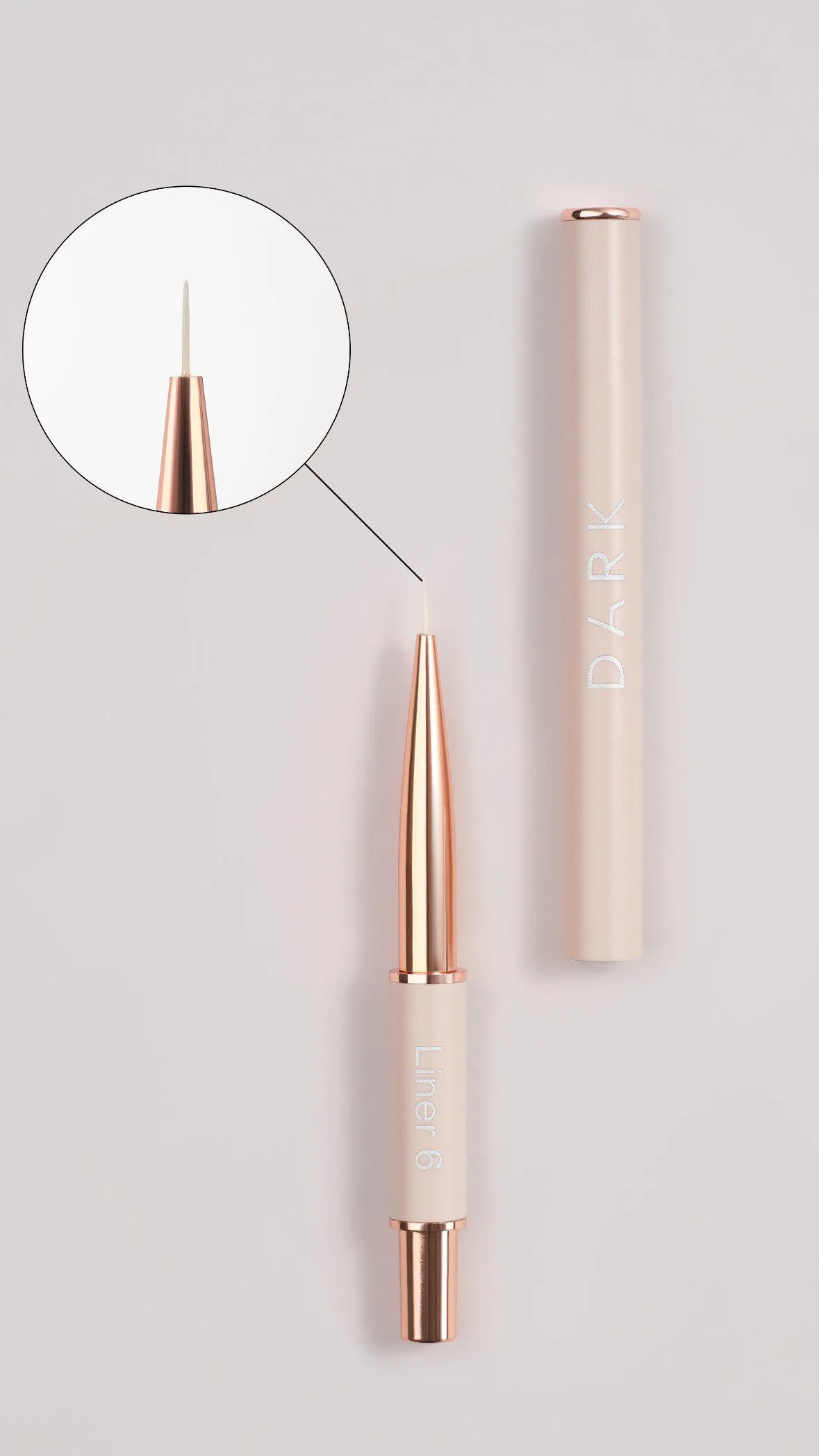 Dark brush set (5 szt.) zestaw pędzli do manicure 3 Dark brush set (5 szt.) zestaw pędzli do manicure - obrazek 3