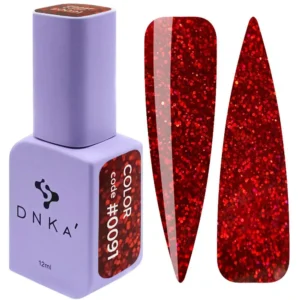 DNKa’ Gel Polish #0091 – Lakier hybrydowy czerwony z brokatem 12 ml