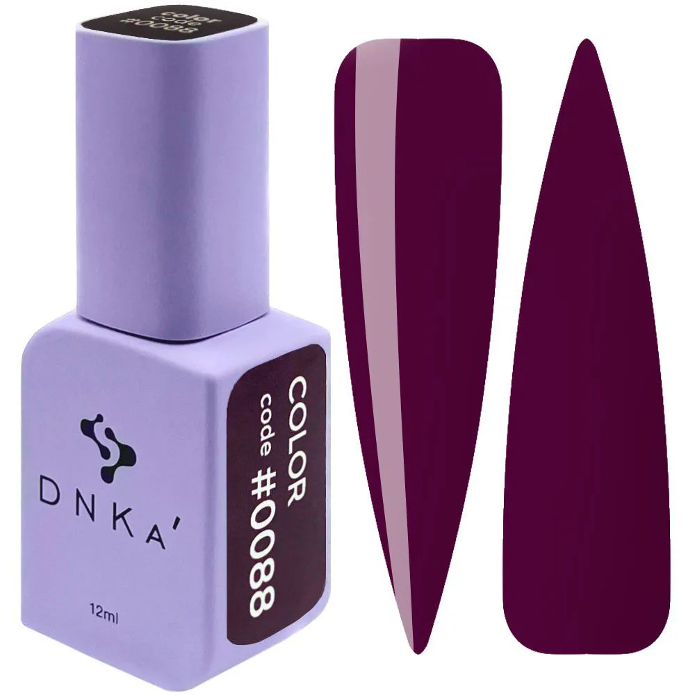 DNKa’ Gel Polish #0088 – lakier hybrydowy bakłażanowy 12 ml 1 DNKa’ Gel Polish #0088